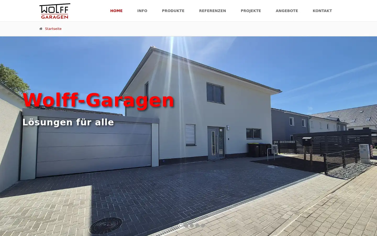 Screenshot of wolff-garagen.de
