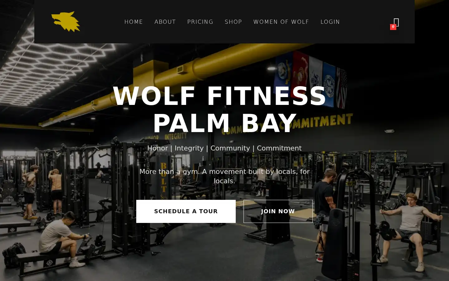 Screenshot of wolffitnesspalmbay.com