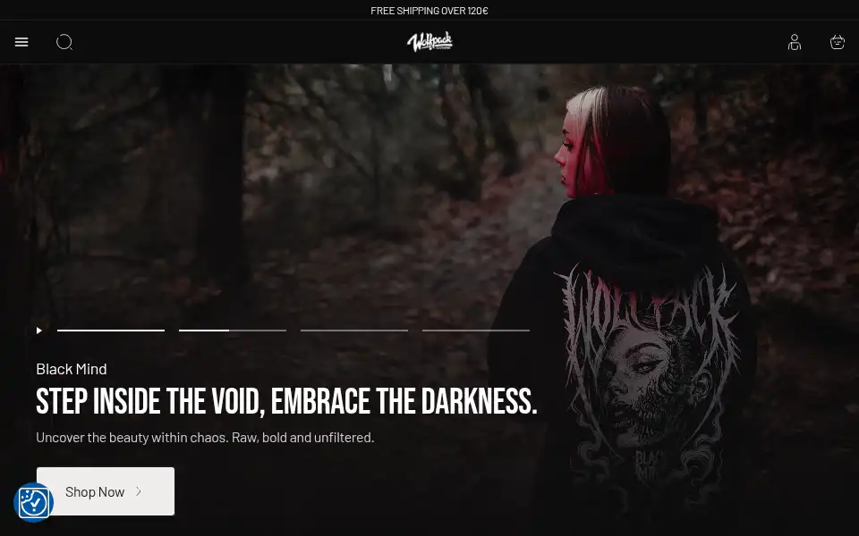 Screenshot of wolfpackclth.com