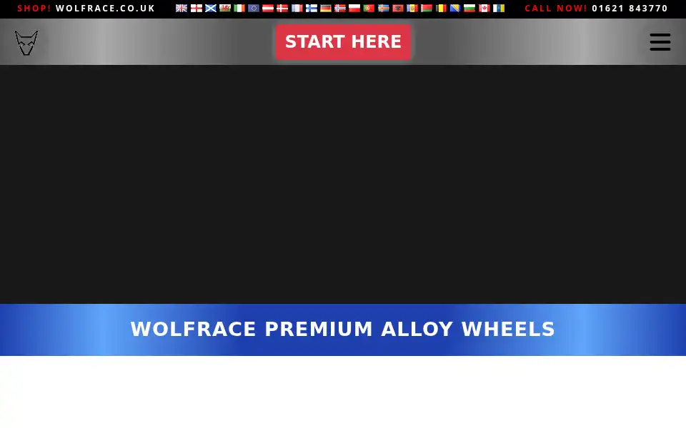 Screenshot of wolfrace.co.uk