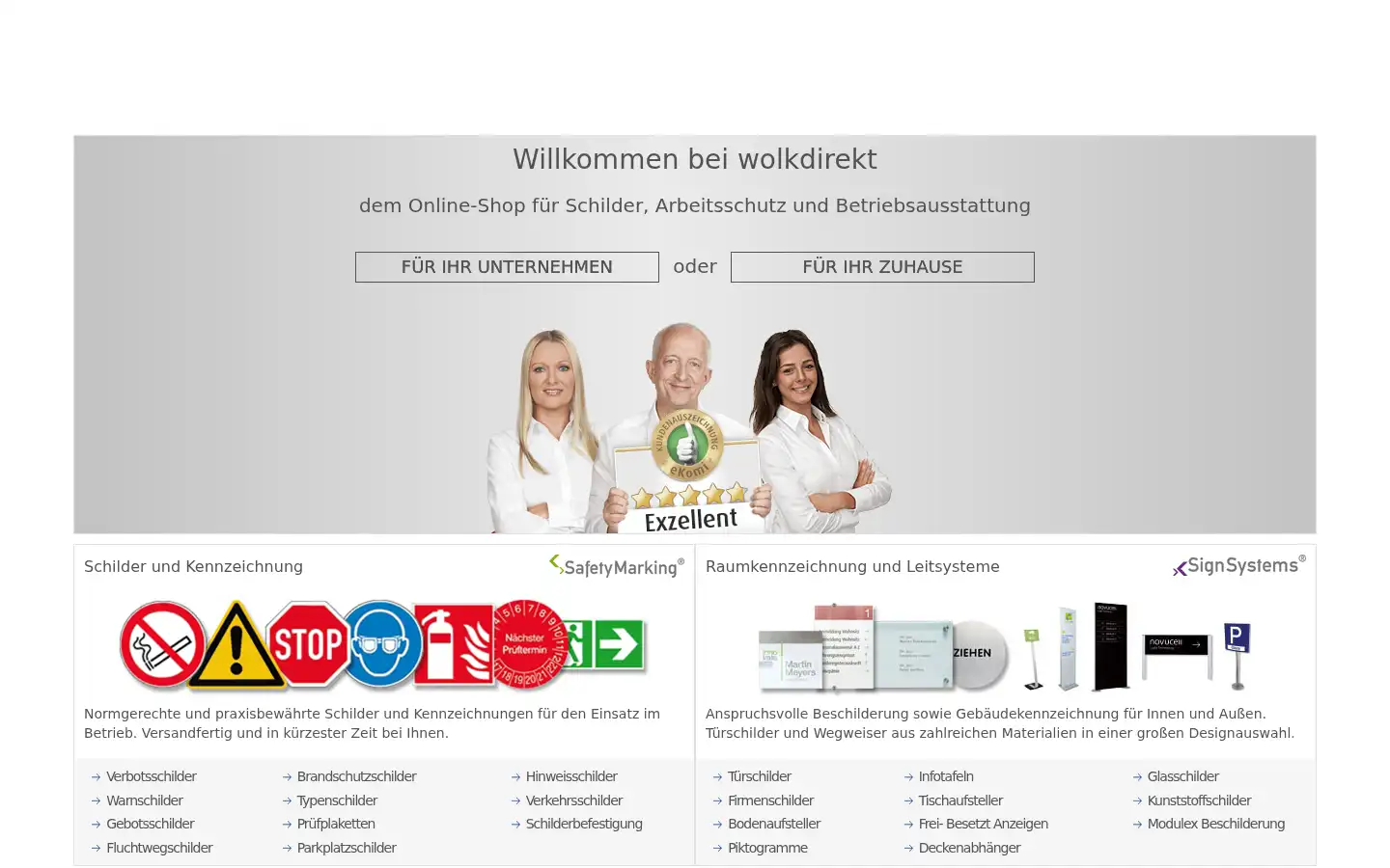 Screenshot of wolkdirekt.com