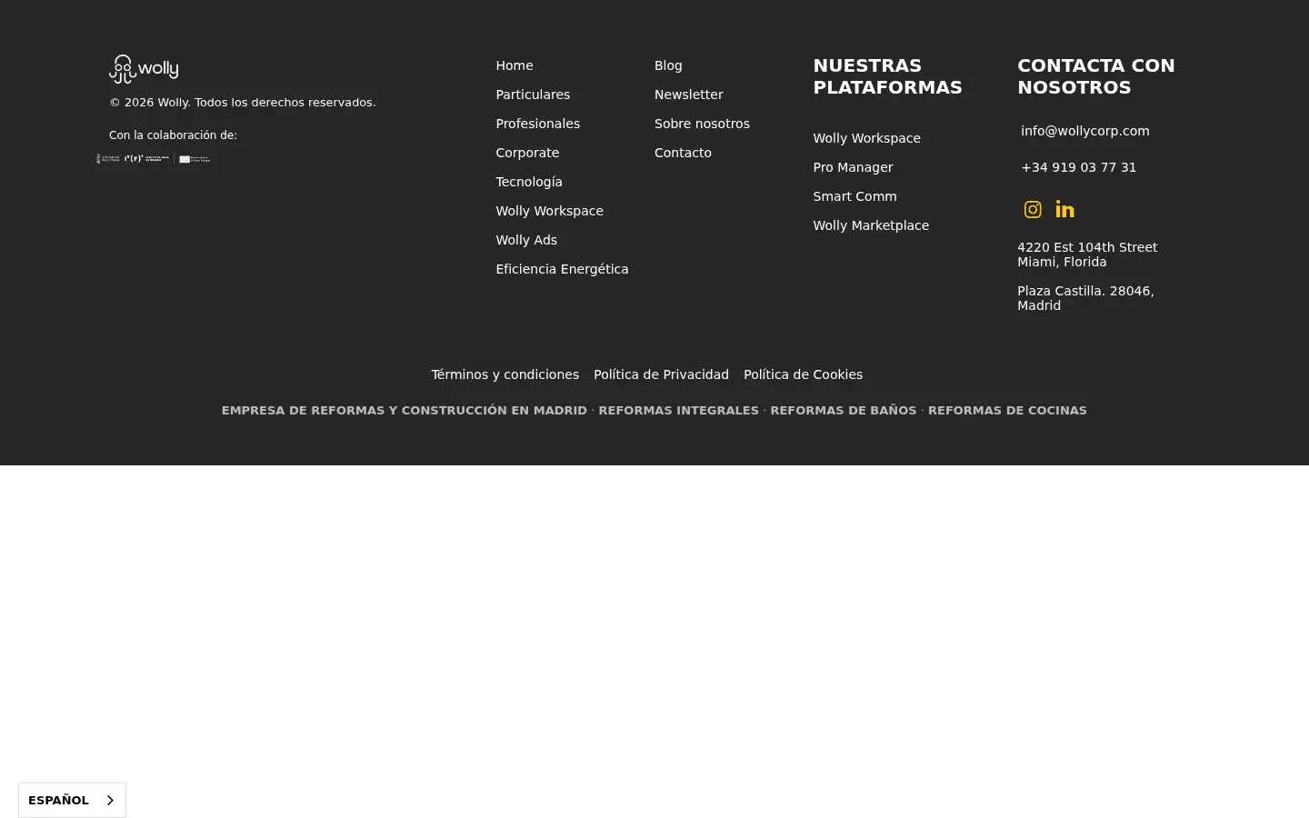 Screenshot of wollyhome.com