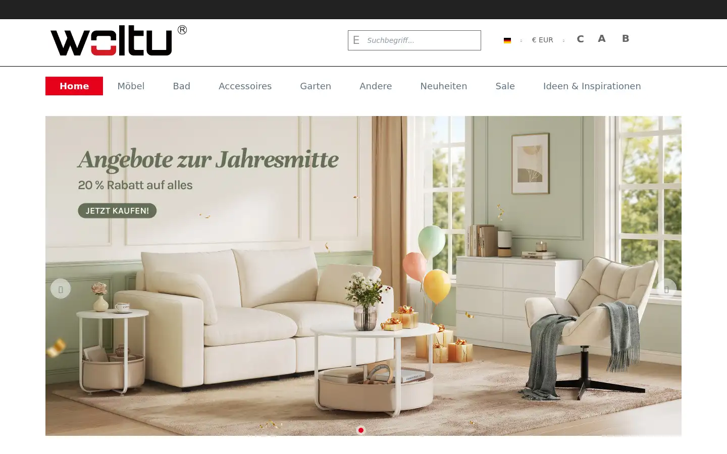 Screenshot of woltu.de