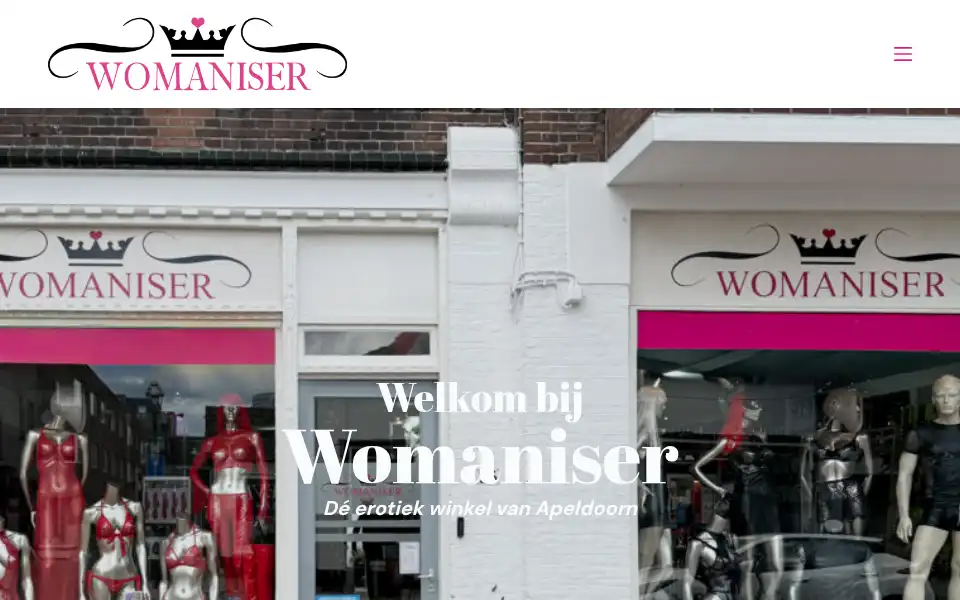 Screenshot of womaniser.nl