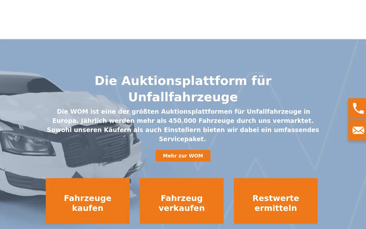 Screenshot of womauktion.com