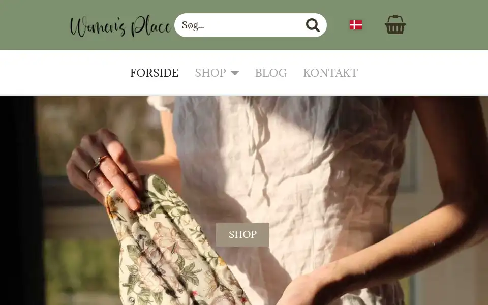 Screenshot of womensplace.dk