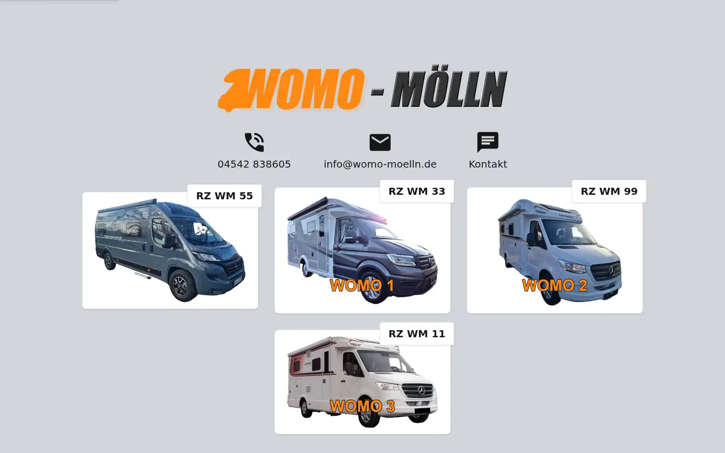 Screenshot of womo-moelln.de