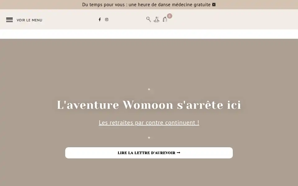 Screenshot of womoon.fr