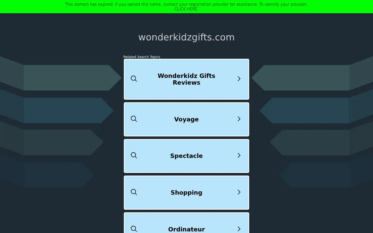 Screenshot of wonderkidzgifts.com