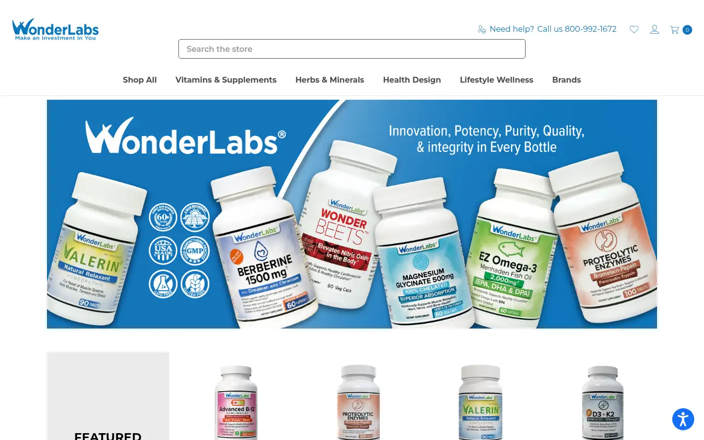 Screenshot of wonderlabs.com