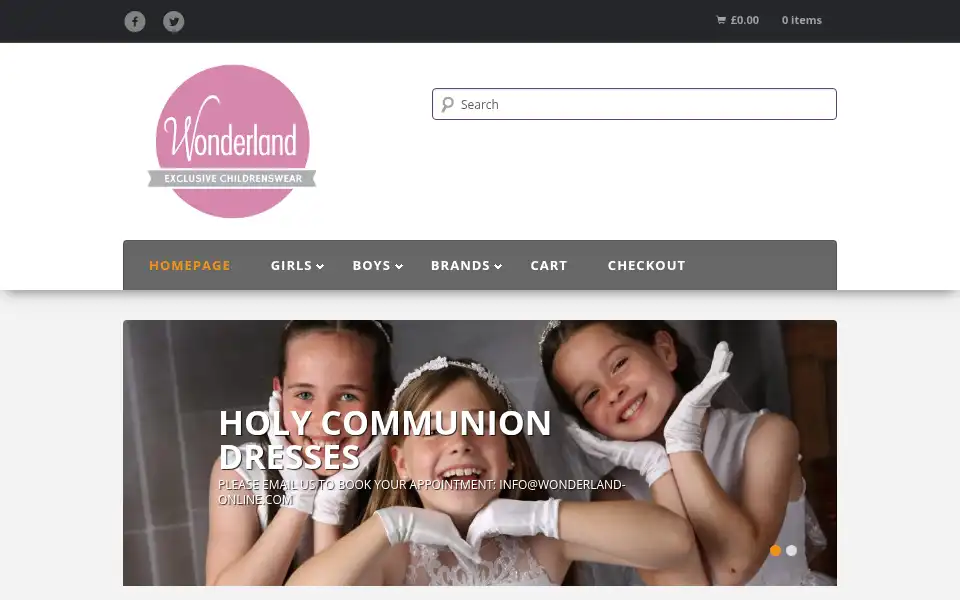 Screenshot of wonderland-online.com