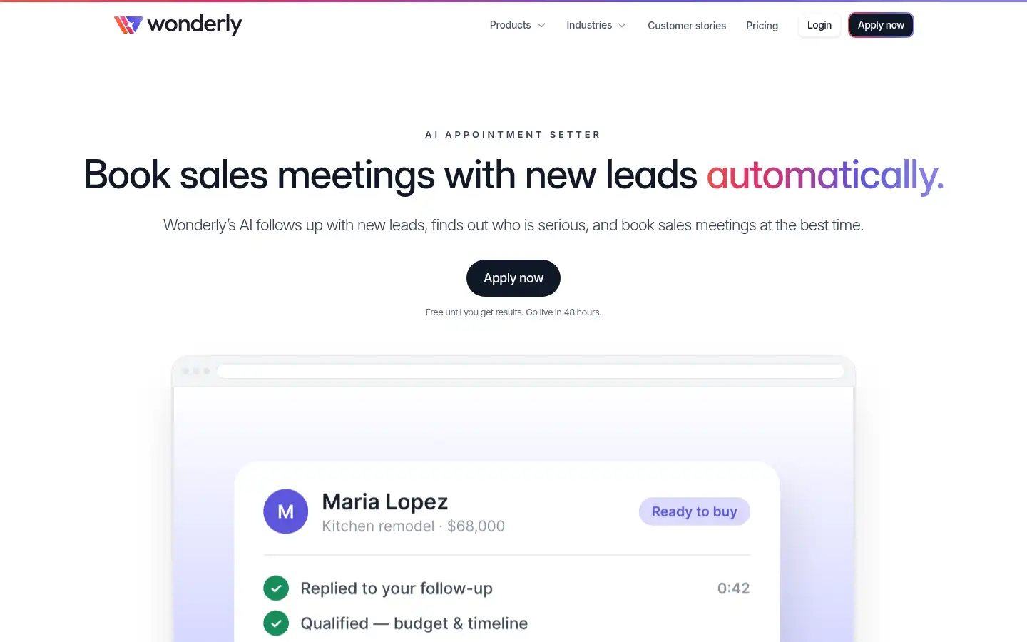 Screenshot of wonderly.com