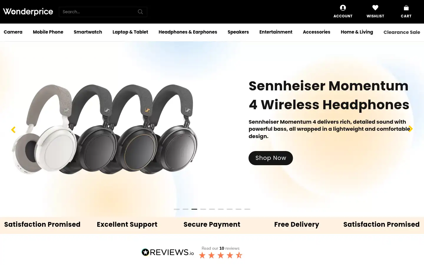 Screenshot of wonderprice.co.uk