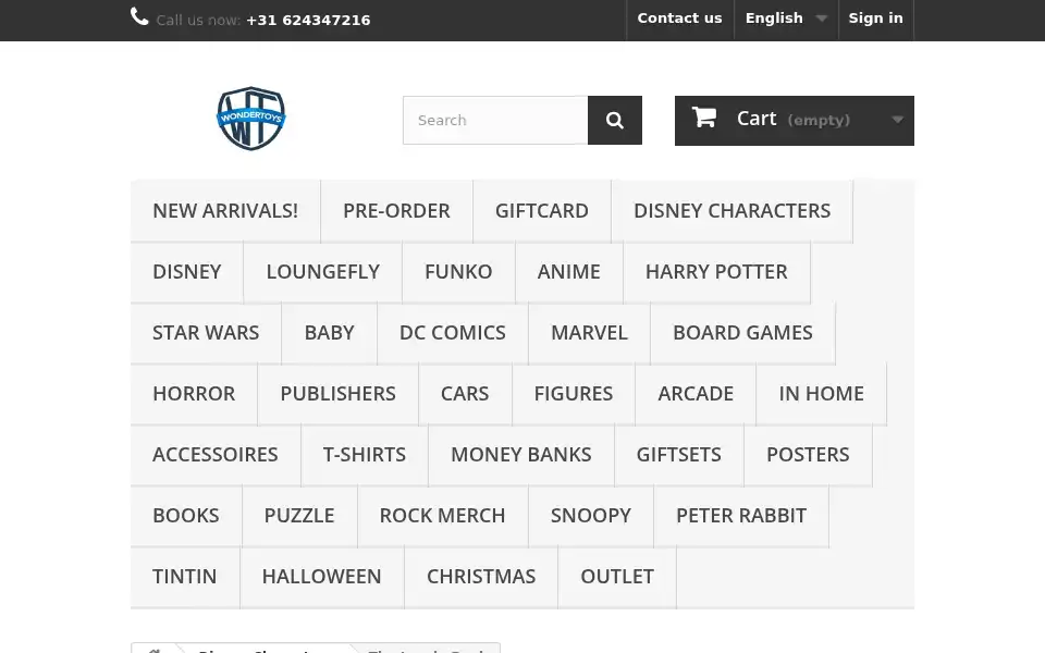 Screenshot of wondertoys.nl
