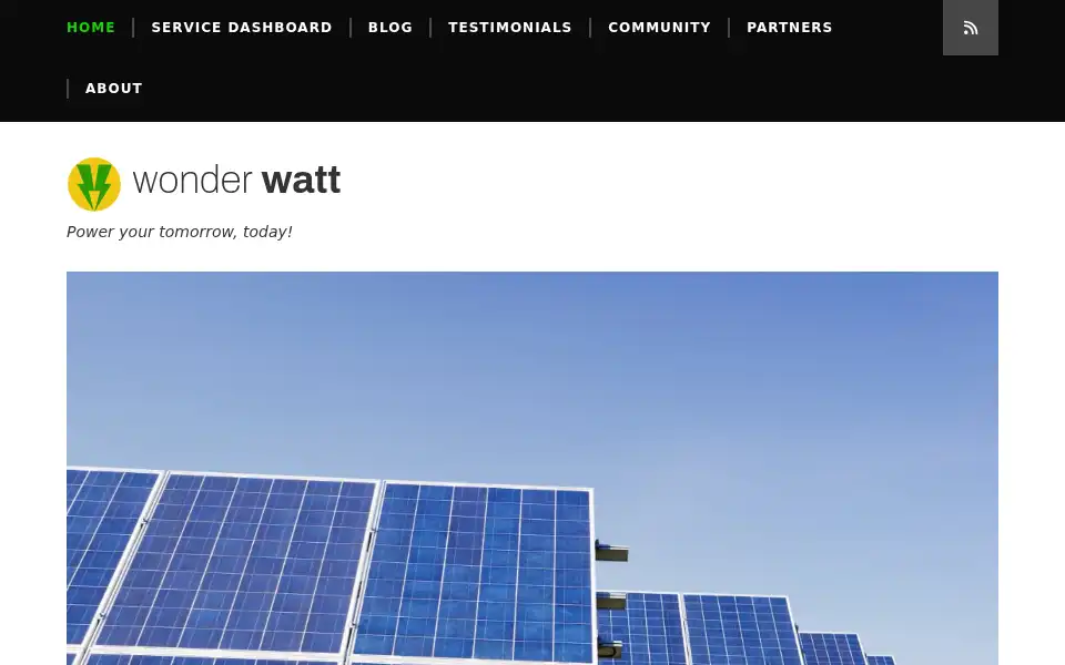 Screenshot of wonderwatt.com