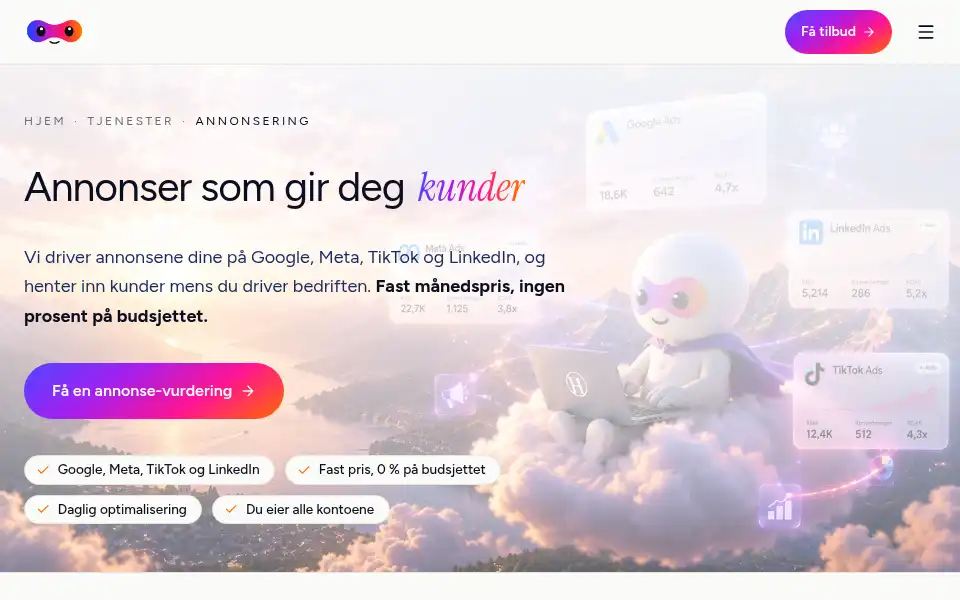 Screenshot of wonderwave.no