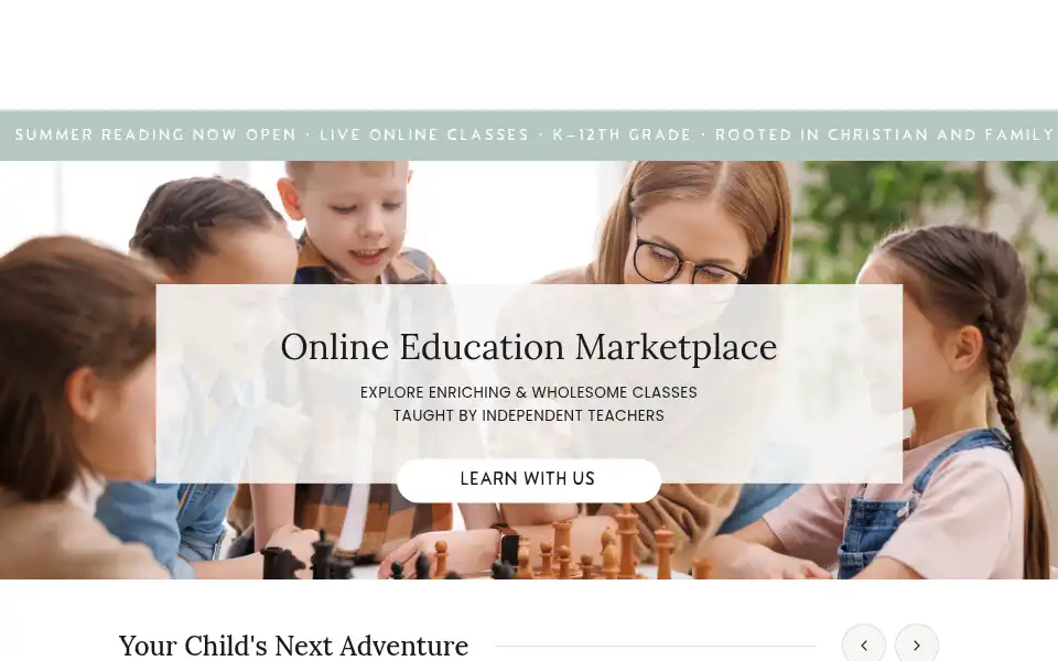 Screenshot of wonderwelllearning.com