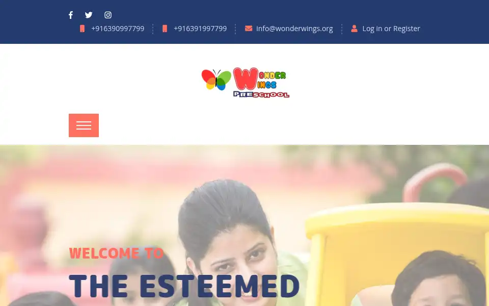 Screenshot of wonderwings.org