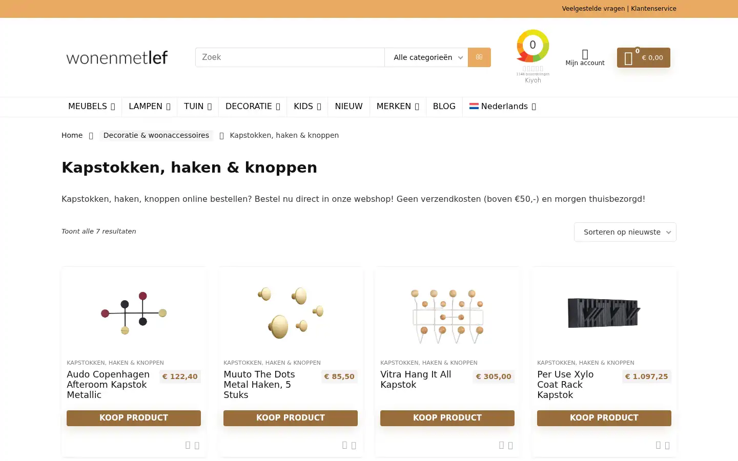 Screenshot of wonenmetlef.nl