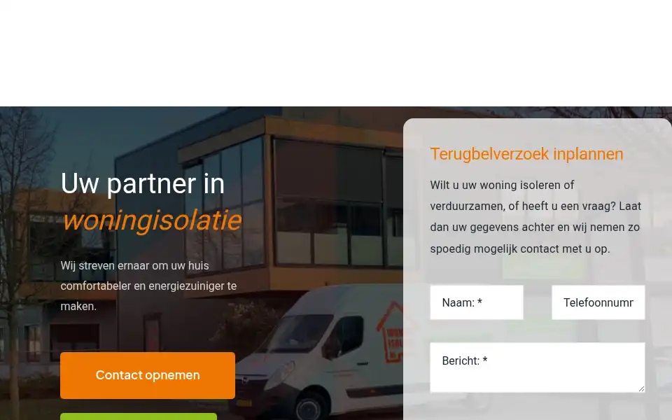 Screenshot of woningisolatienederland.nl