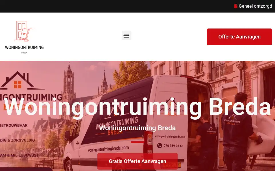 Screenshot of woningontruimingbreda.com