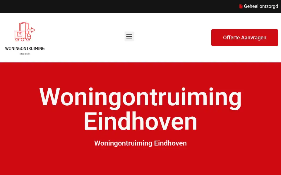 Screenshot of woningontruimingeindhoven.com