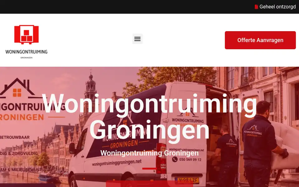 Screenshot of woningontruiminggroningen.net