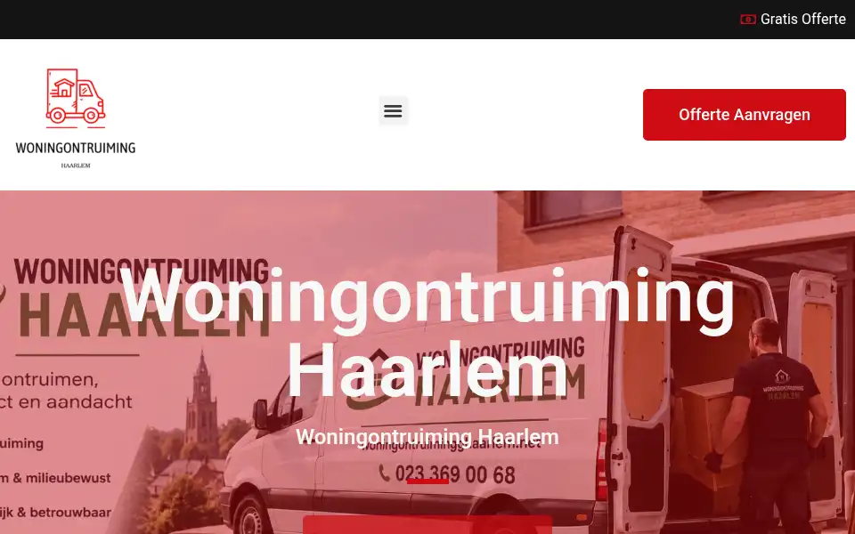 Screenshot of woningontruiminghaarlem.net