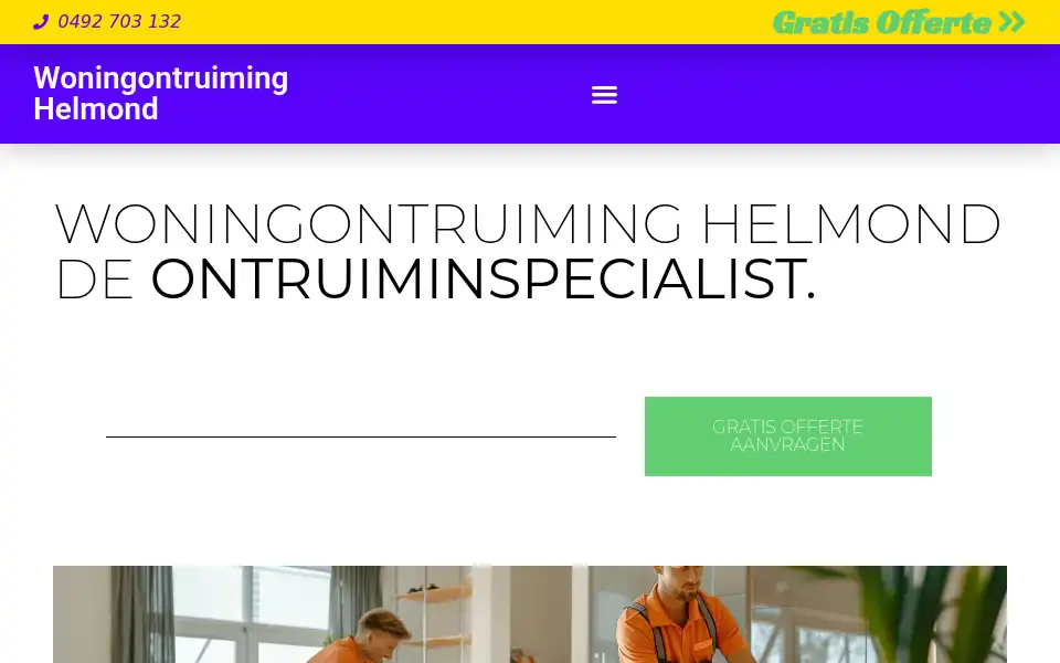 Screenshot of woningontruiminghelmond.com