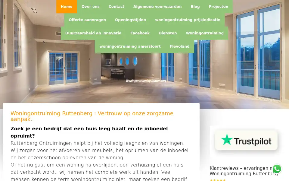 Screenshot of woningontruimingruttenberg.nl
