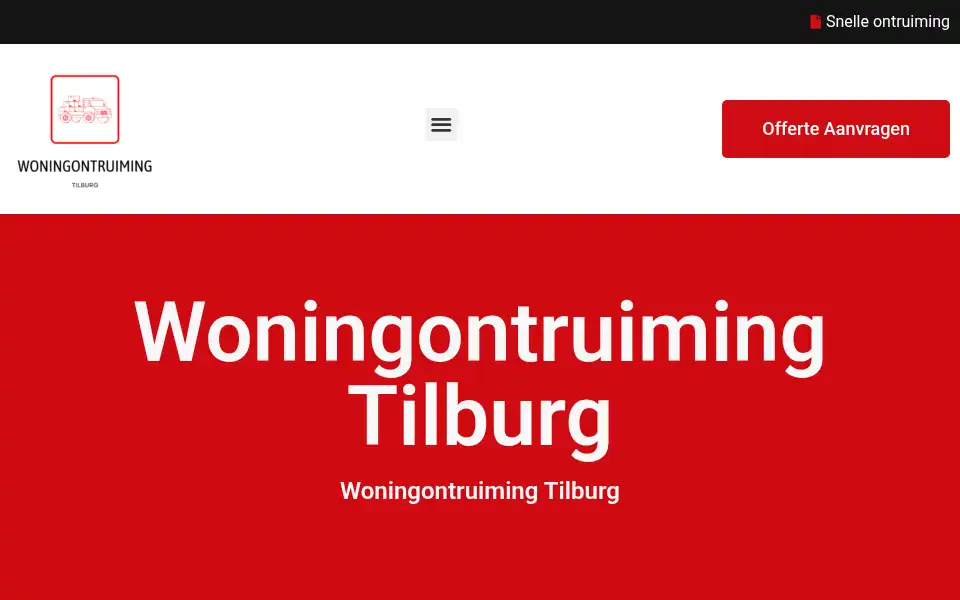 Screenshot of woningontruimingtilburg.com