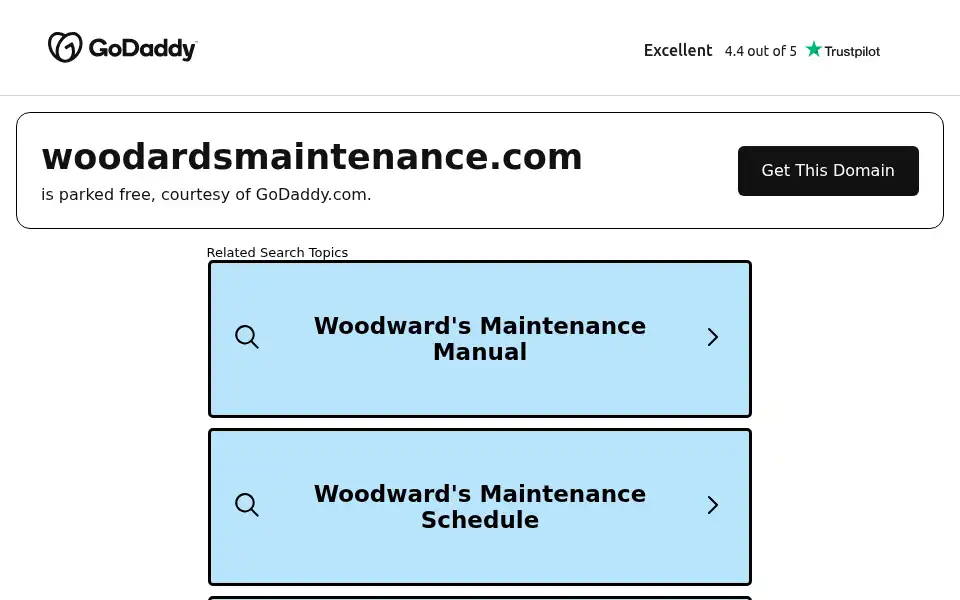 Screenshot of woodardsmaintenance.com
