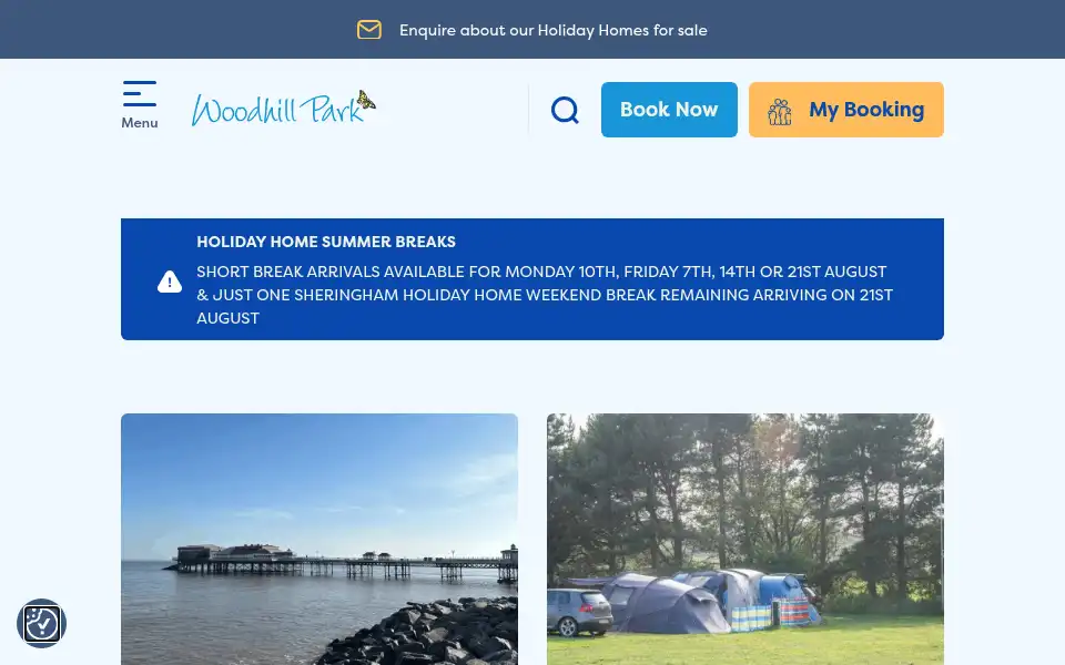 Screenshot of woodhill-park.com