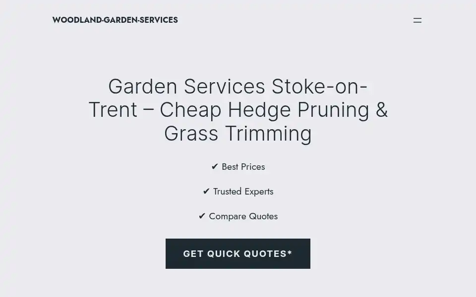 Screenshot of woodland-garden-services.co.uk
