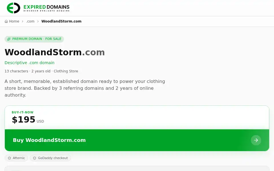 Screenshot of woodlandstorm.com