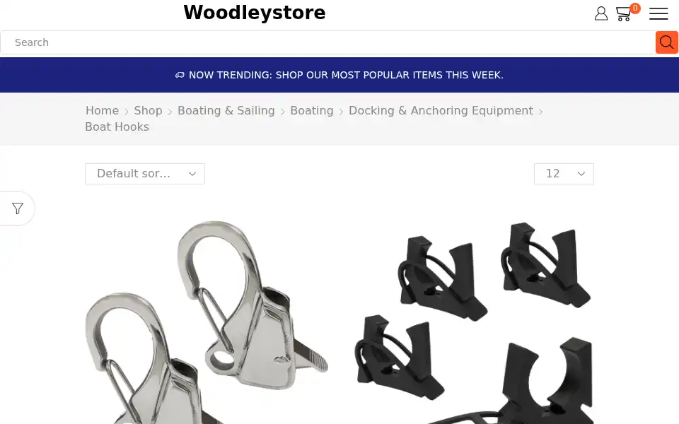 Screenshot of woodleystore.com