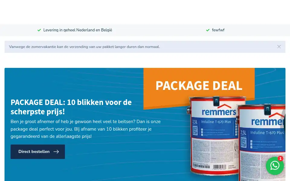 Screenshot of woodpaint.nl