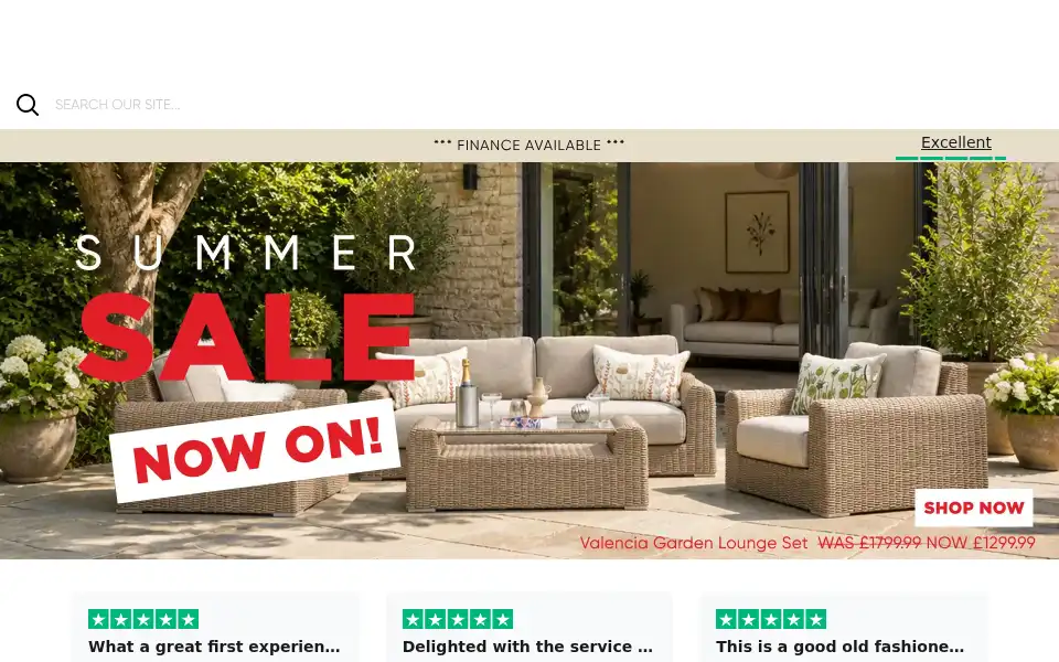 Screenshot of woodsfurniture.co.uk