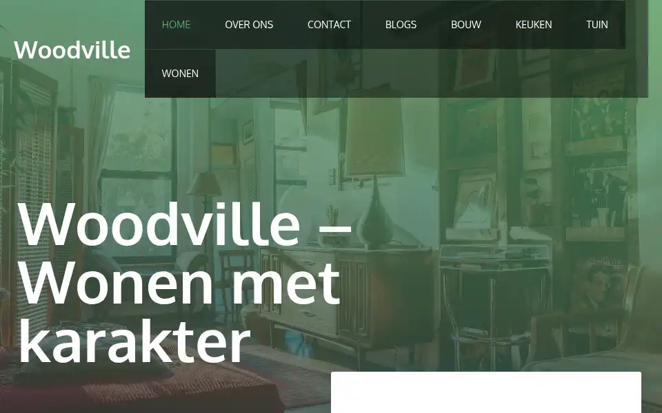 Screenshot of woodville.nl