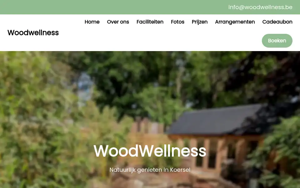 Screenshot of woodwellness.be