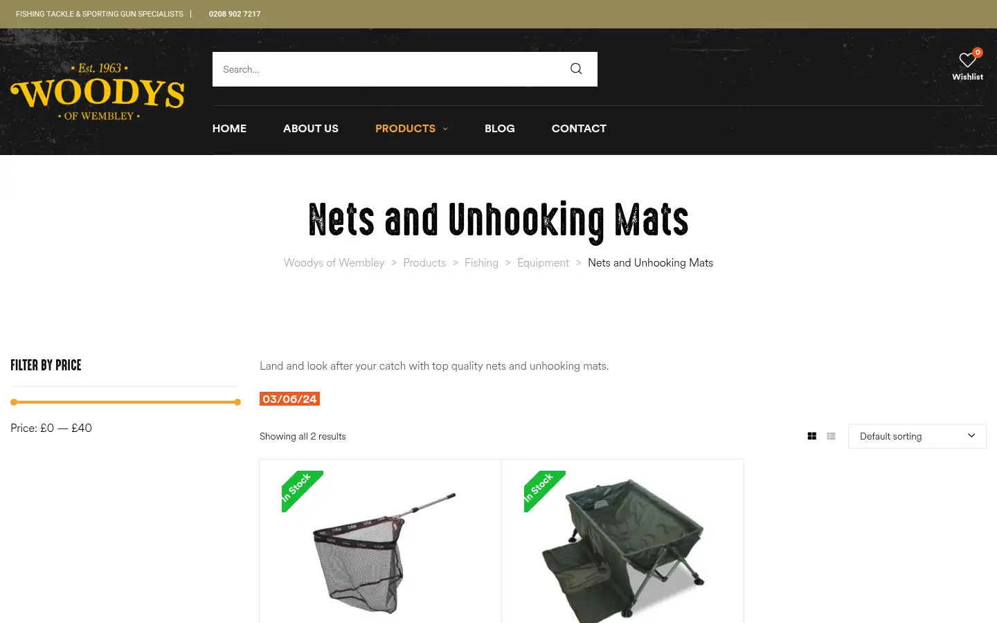 Screenshot of woodysofwembley.com