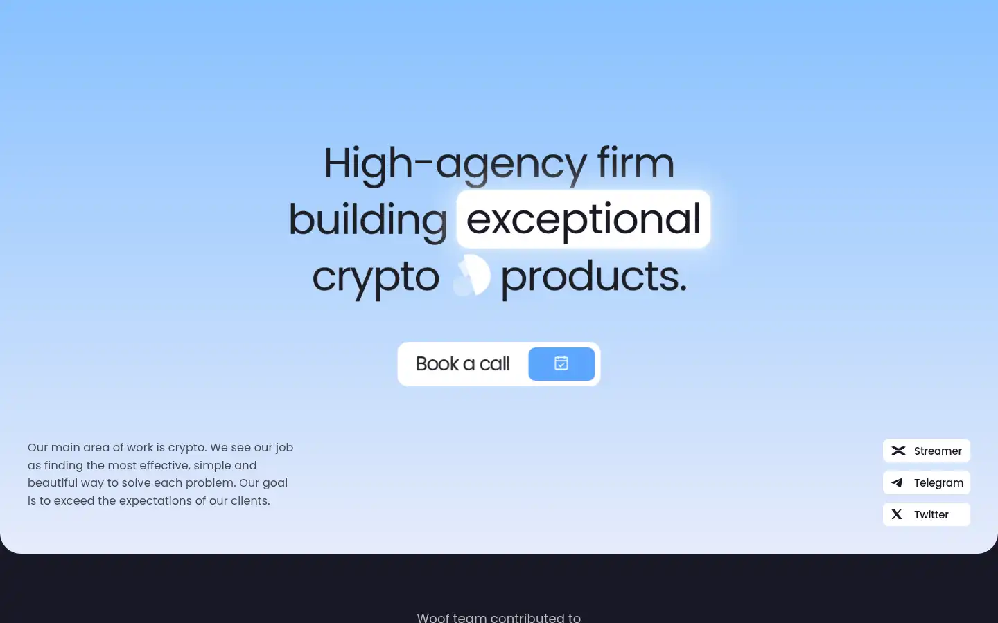 Screenshot of woof.software