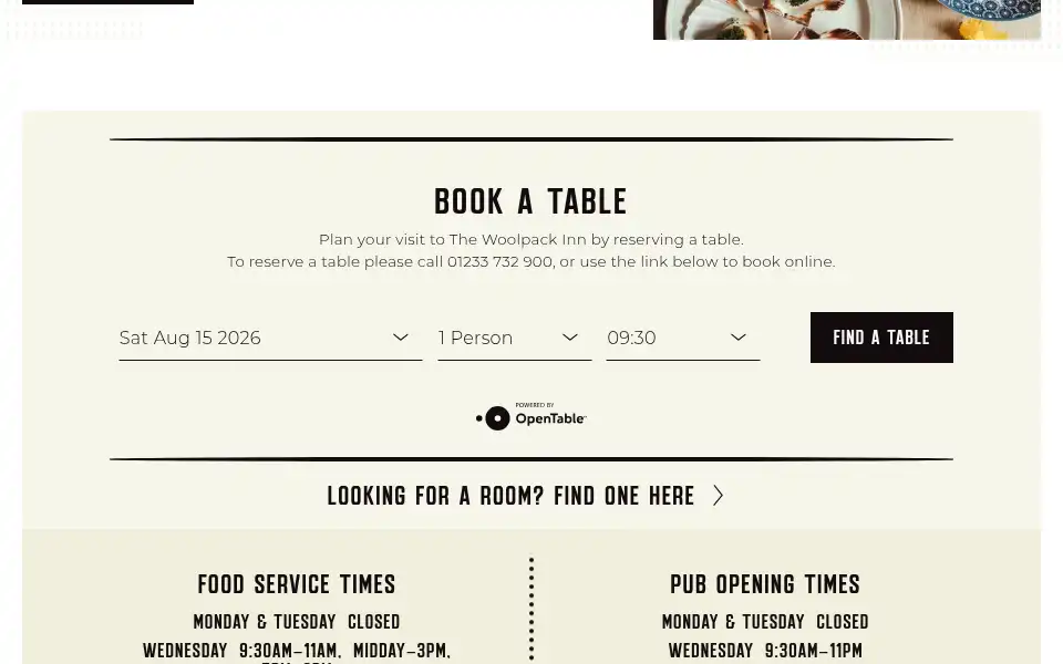 Screenshot of woolpackwarehorne.co.uk