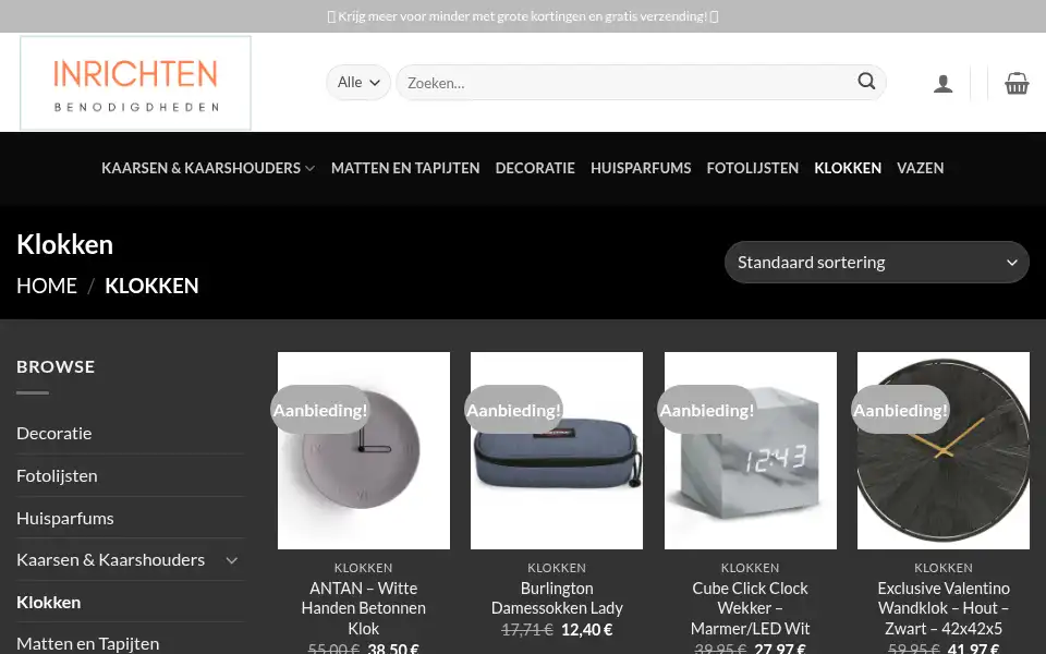 Screenshot of woonaccessoiresnl.com