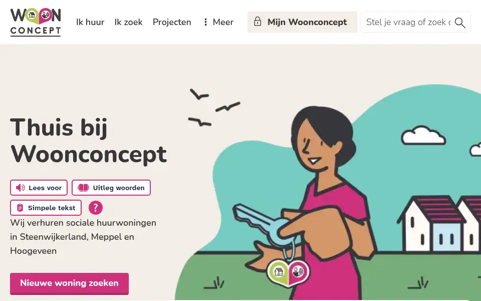 Screenshot of woonconcept.nl