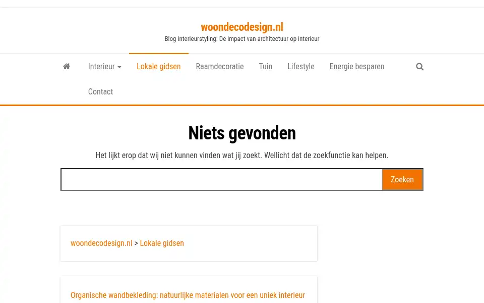 Screenshot of woondecodesign.nl