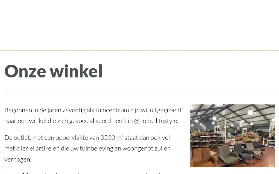 Screenshot of woonentuinoutlet.nl