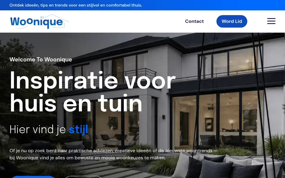 Screenshot of woonique.nl