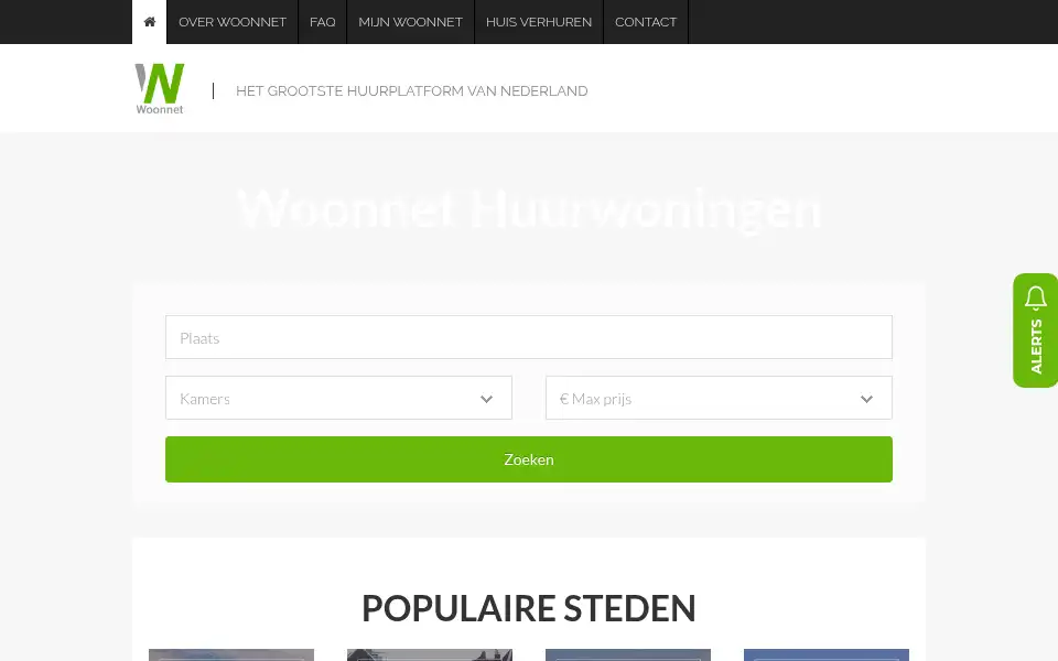 Screenshot of woonnet.nl