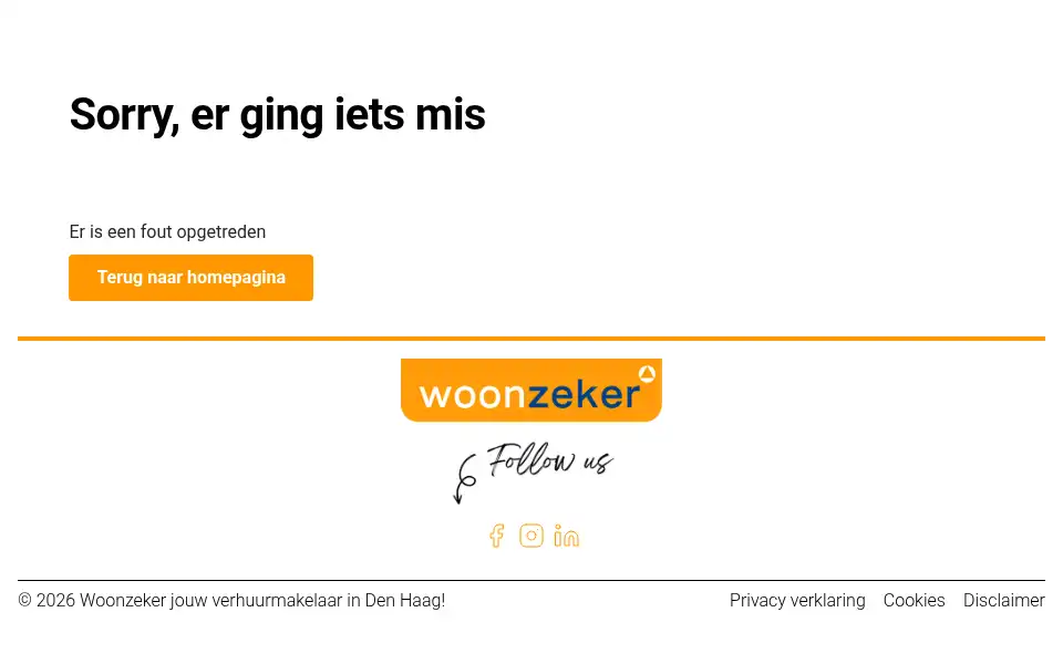 Screenshot of woonzeker.com